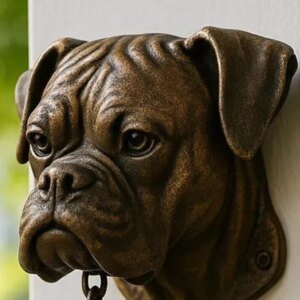 Metal Dog Head Entrance Doorbell